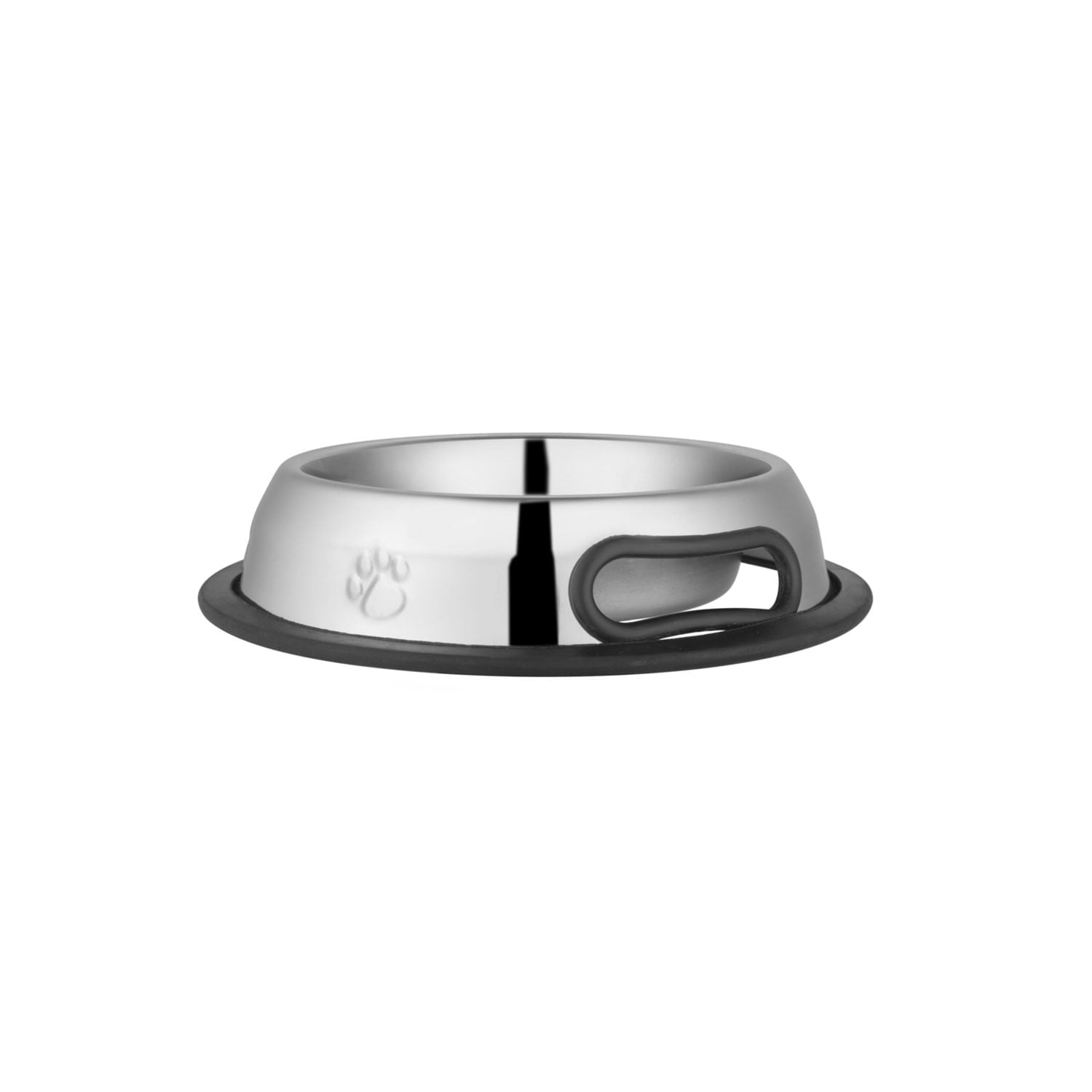 No-Tip Stainless Steel Pet Bowl with Anti-Skid Rubber Base Feeding