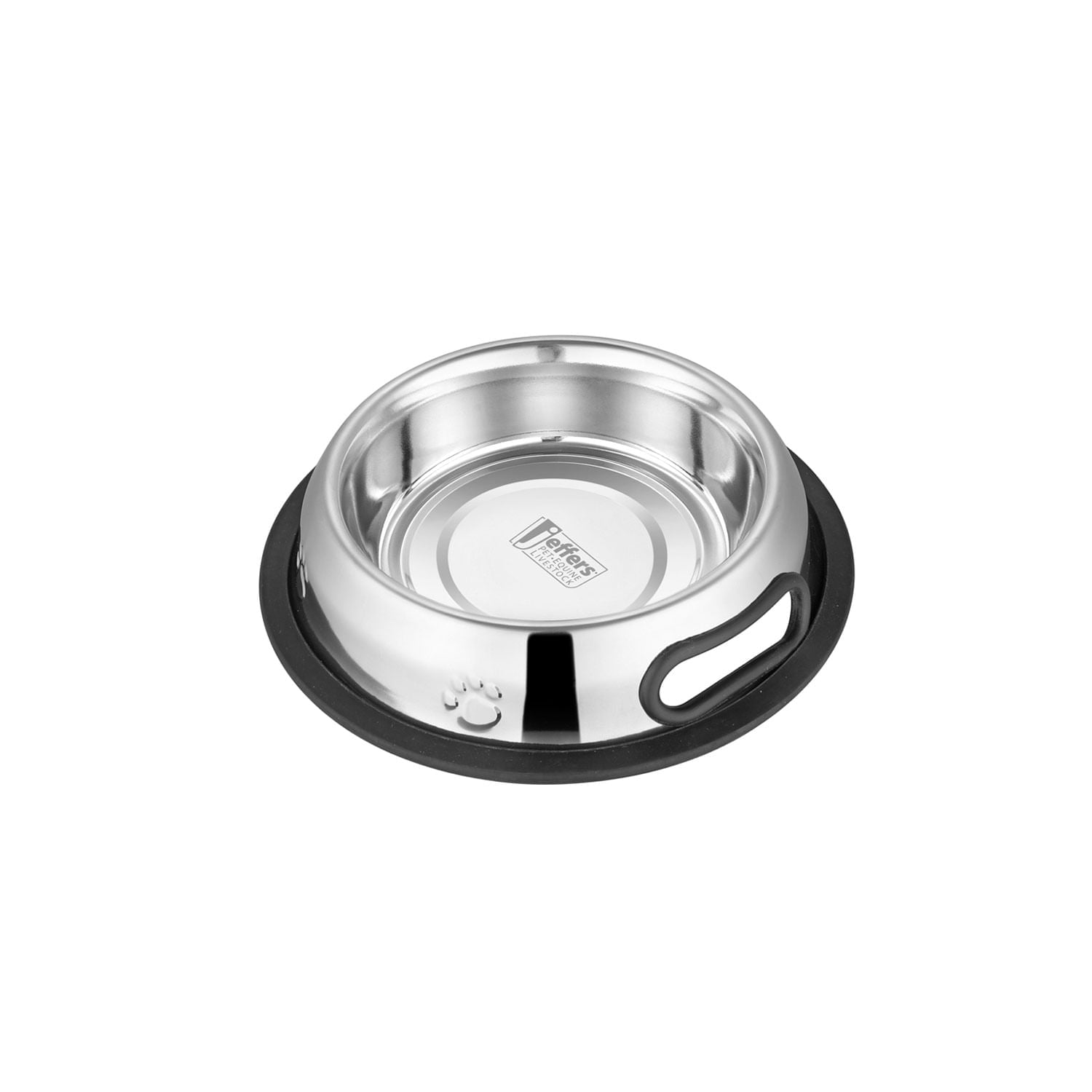 No-Tip Stainless Steel Pet Bowl with Anti-Skid Rubber Base Feeding