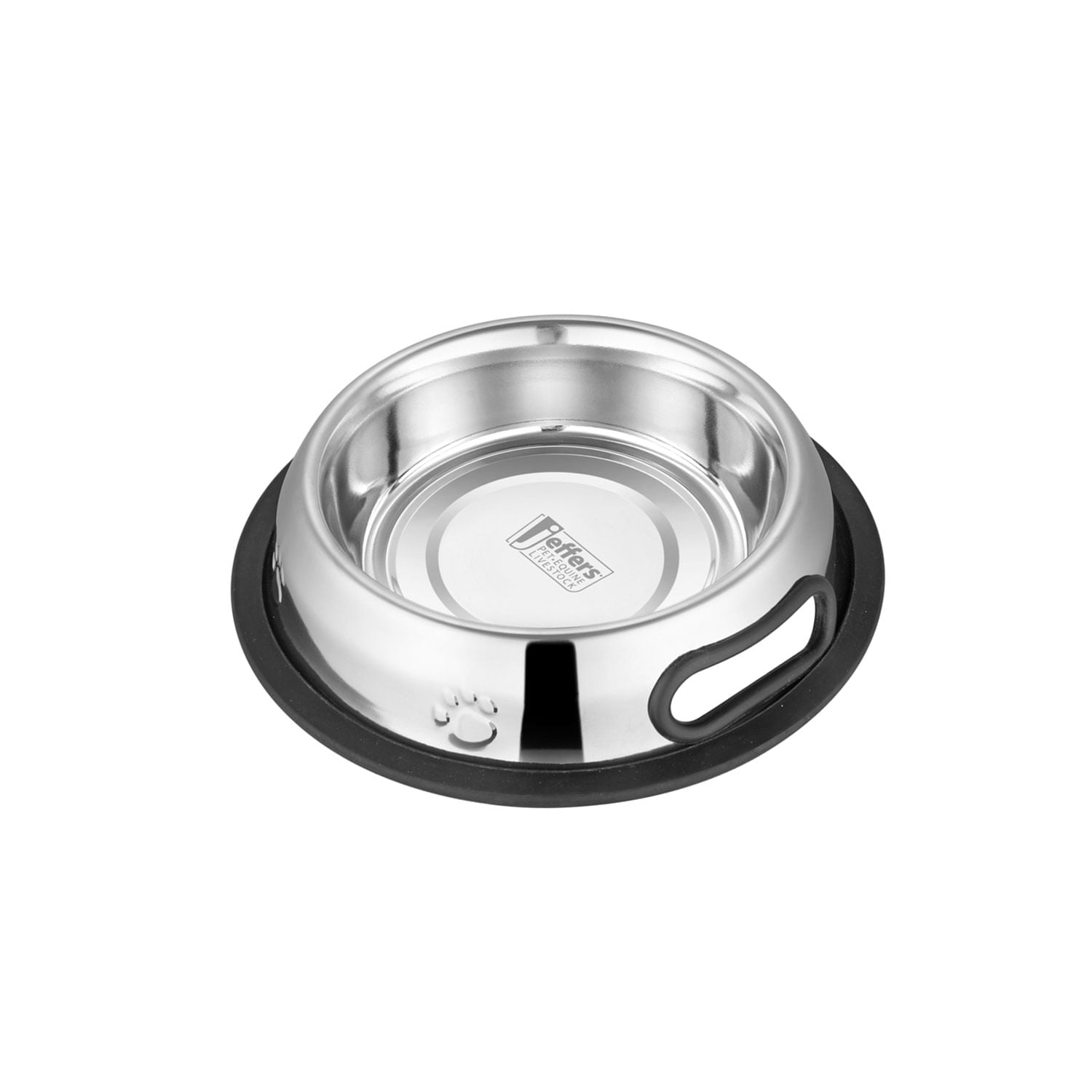 No-Tip Stainless Steel Pet Bowl with Anti-Skid Rubber Base Feeding