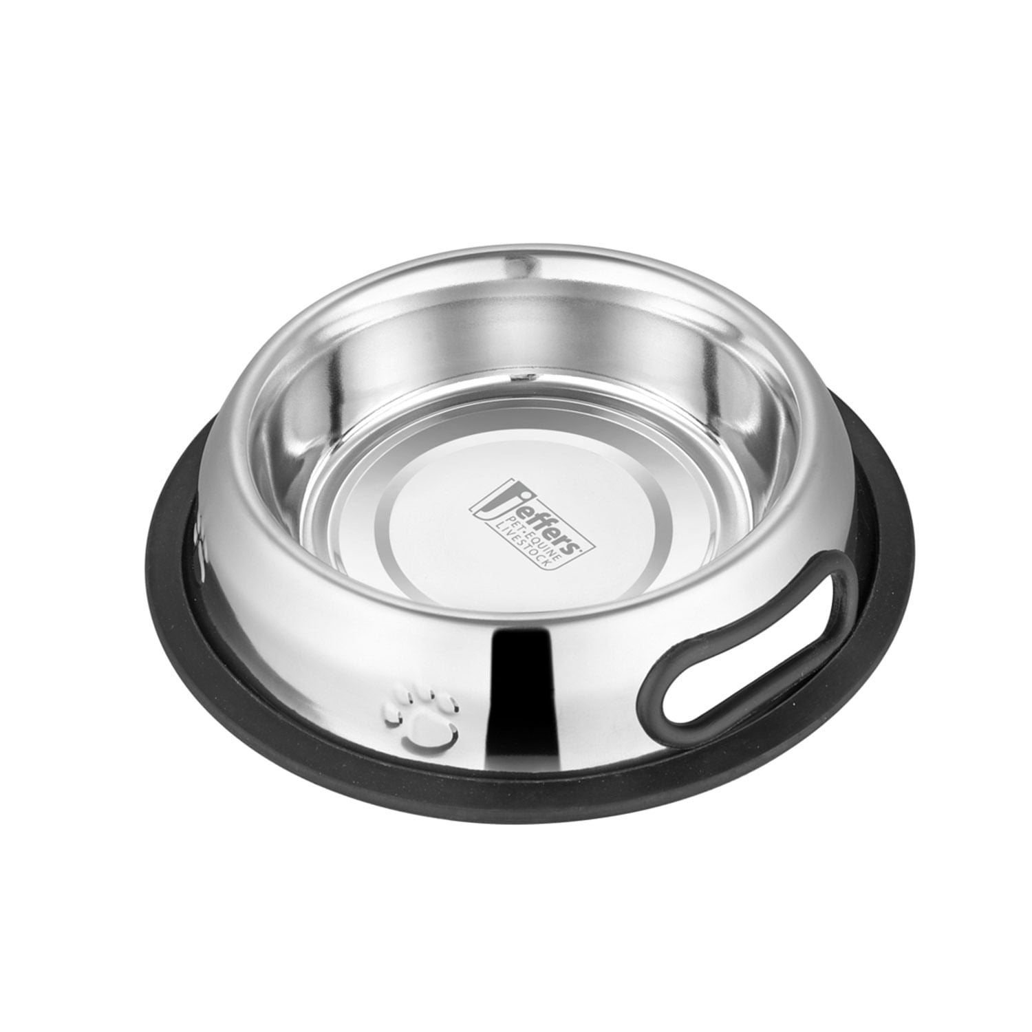 No-Tip Stainless Steel Pet Bowl with Anti-Skid Rubber Base Feeding