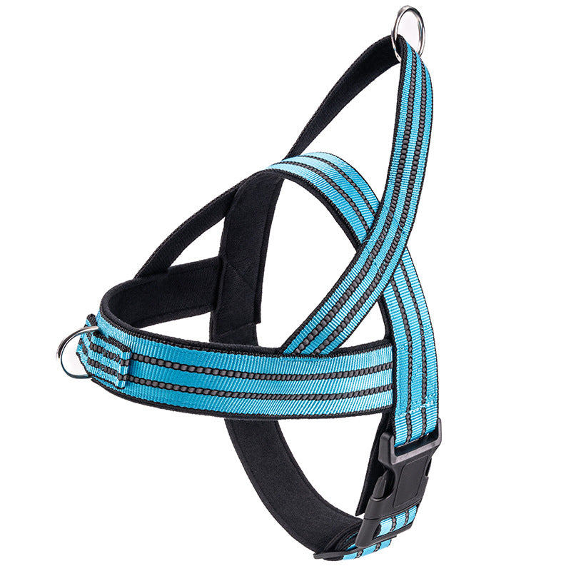 Dog Vest Style Collar and Harness Adjustable Walking Pet Gear
