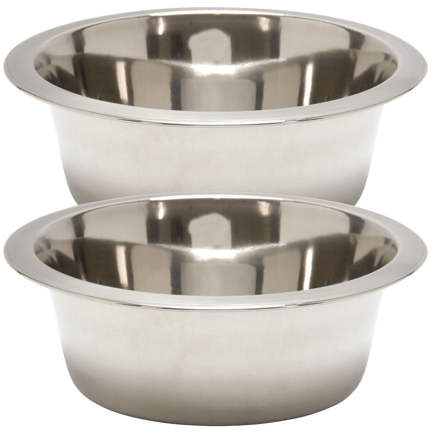 Stainless Steel Pet Food and Water Bowls for Dogs Cats