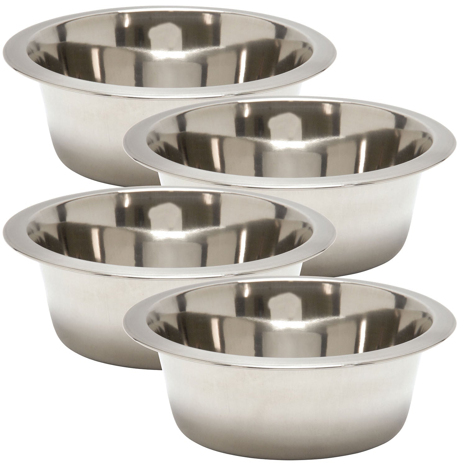 Stainless Steel Pet Food and Water Bowls for Dogs Cats