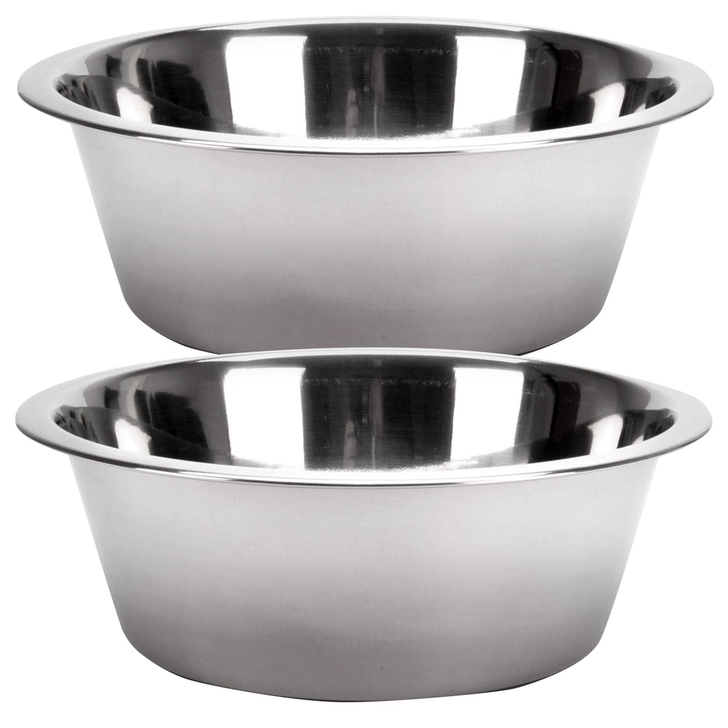 Stainless Steel Pet Food and Water Bowls for Dogs Cats