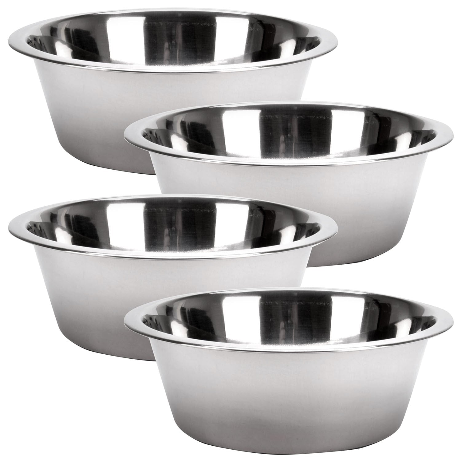 Stainless Steel Pet Food and Water Bowls for Dogs Cats