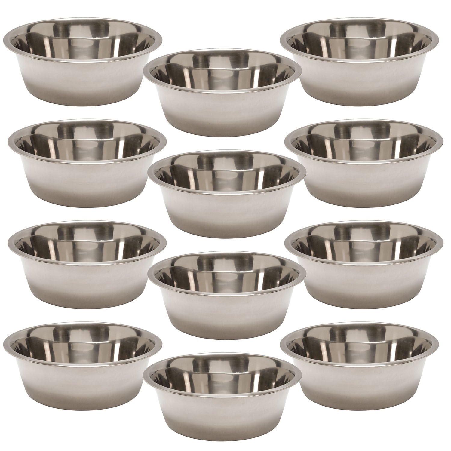 Stainless Steel Pet Food and Water Bowls for Dogs Cats