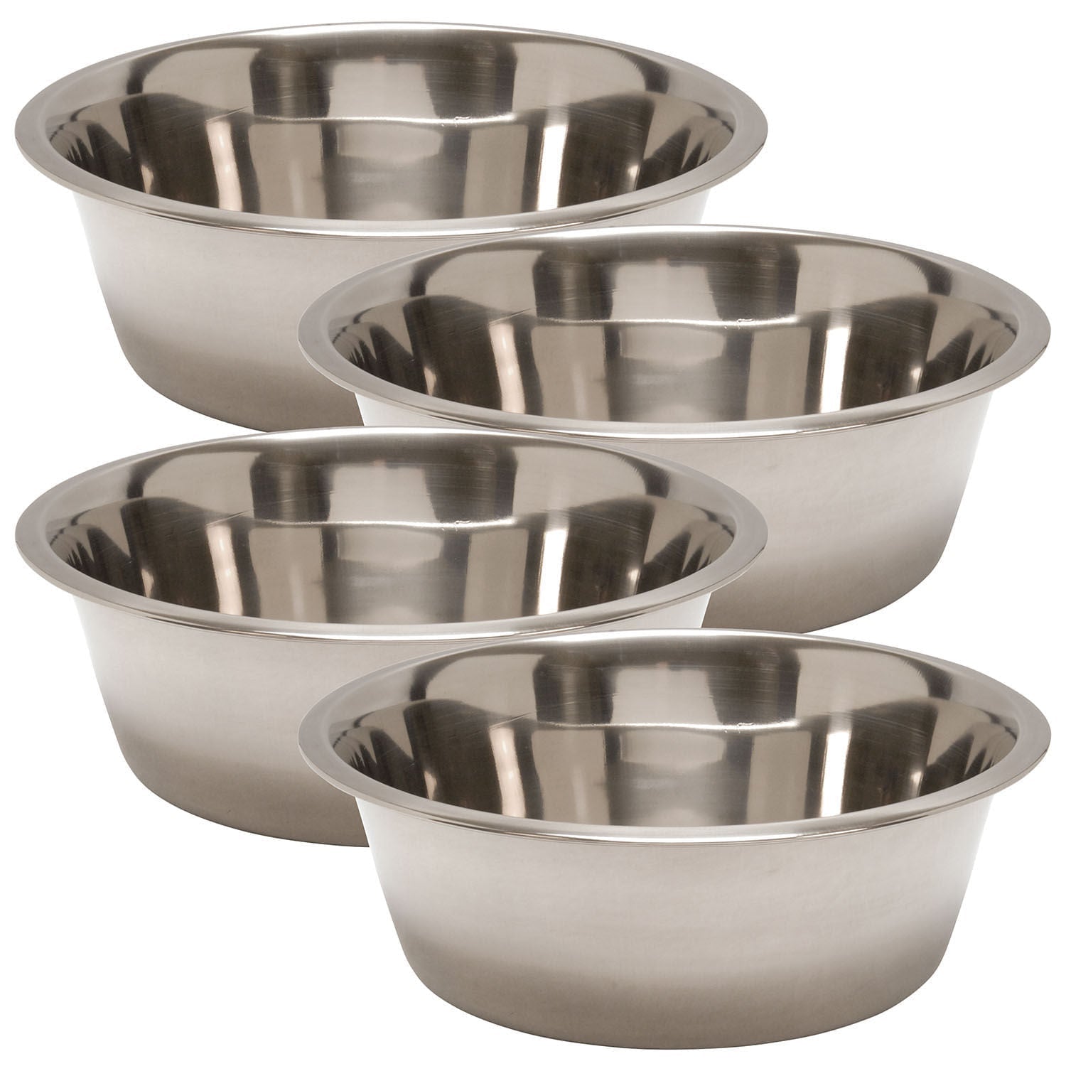 Stainless Steel Pet Food and Water Bowls for Dogs Cats