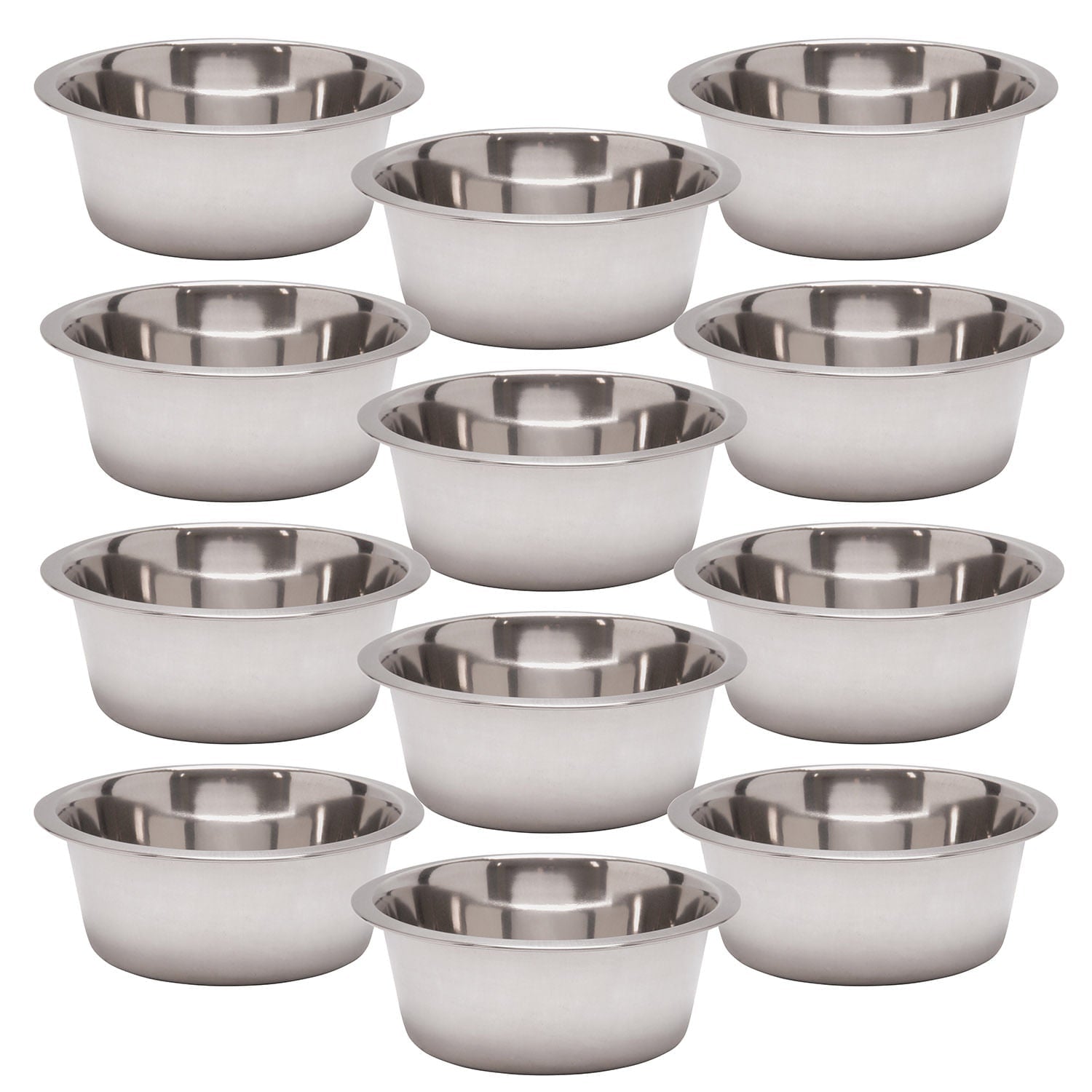Stainless Steel Pet Food and Water Bowls for Dogs Cats