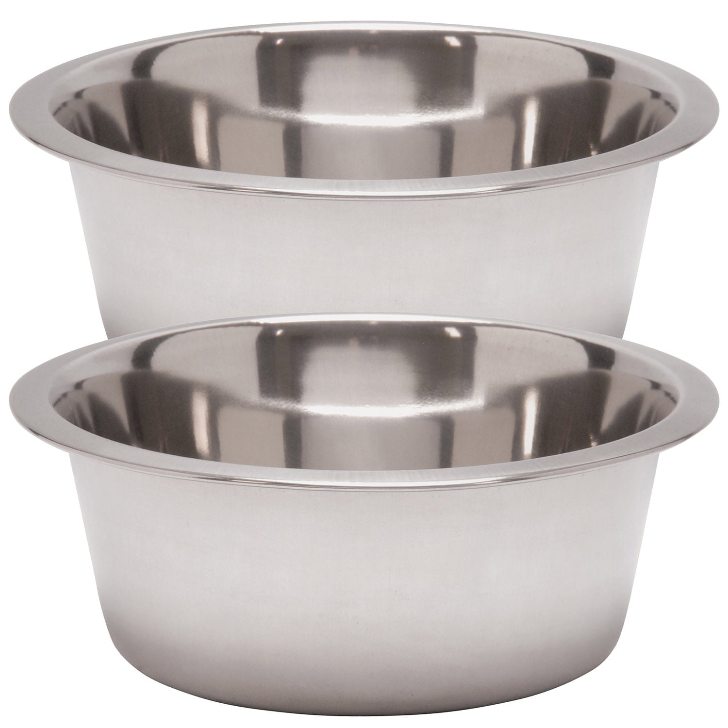 Stainless Steel Pet Food and Water Bowls for Dogs Cats