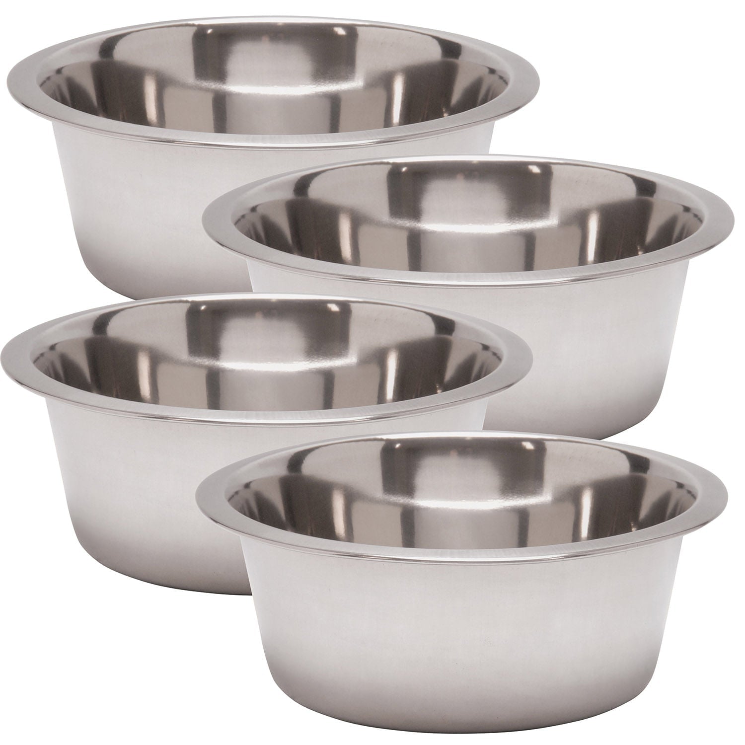 Stainless Steel Pet Food and Water Bowls for Dogs Cats