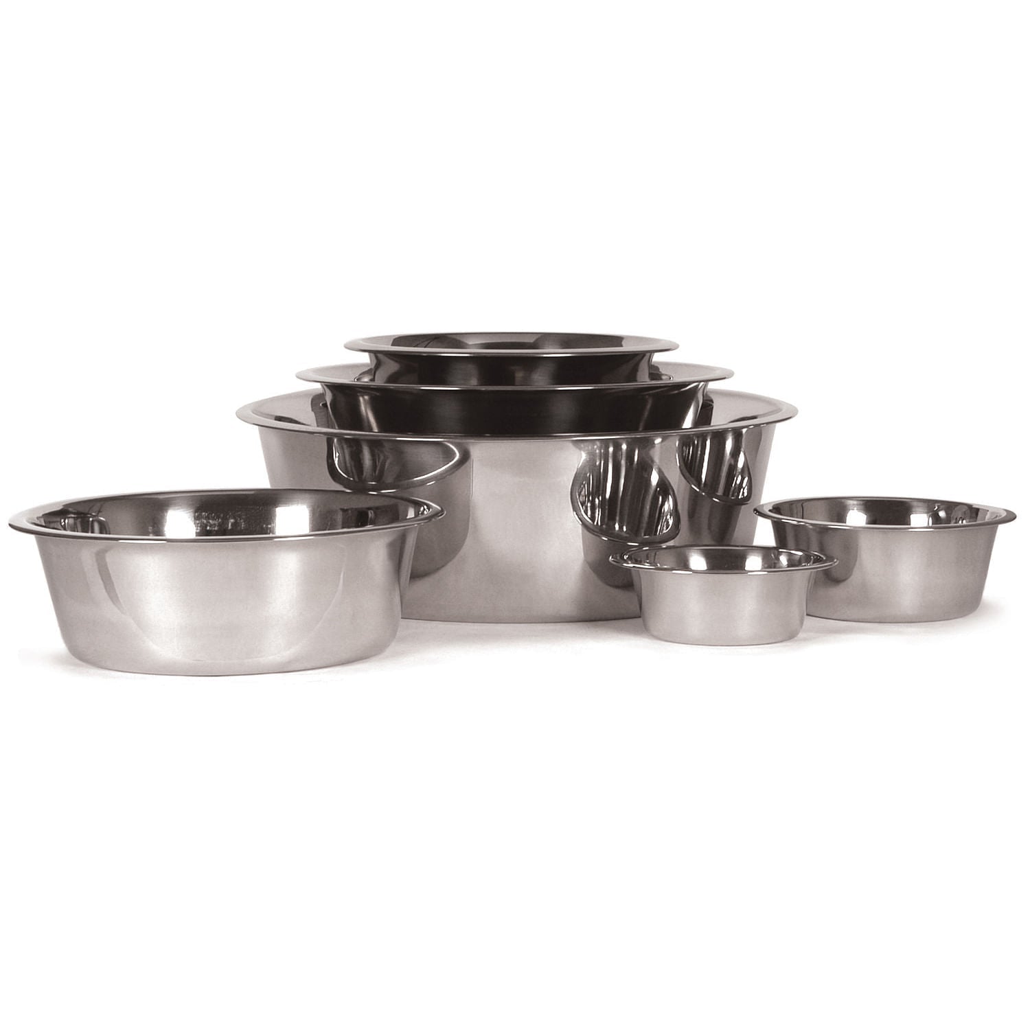 Stainless Steel Pet Food and Water Bowls for Dogs Cats