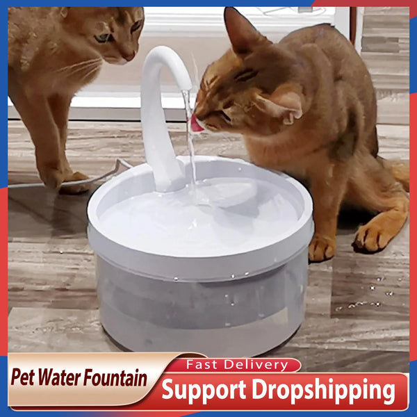 Automatic Pet Water Fountain for Cats and Dogs Drinking Hydration