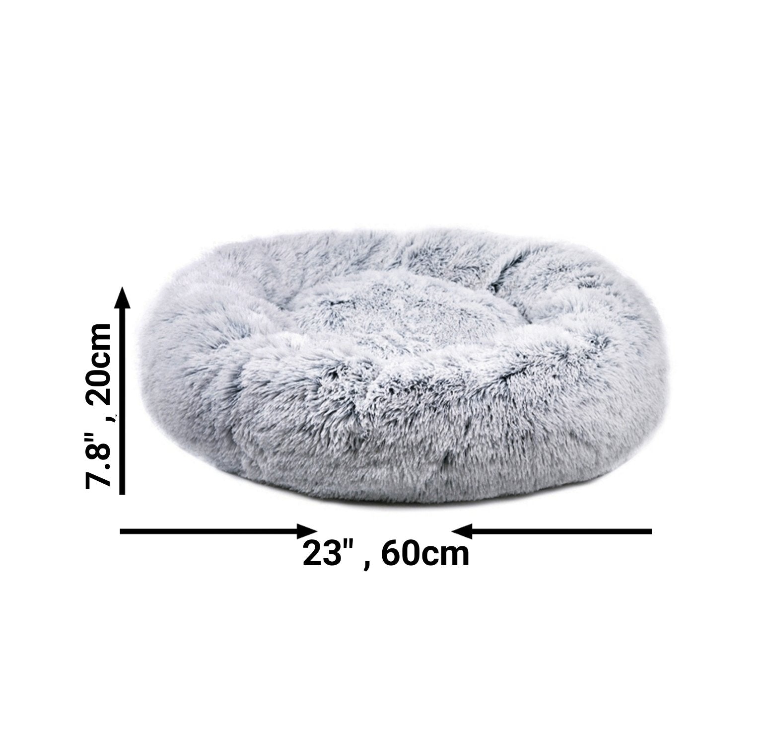 OrthoPlush Pet Bed Snowflake White Two Tone Comfortable Sleeping Cushion